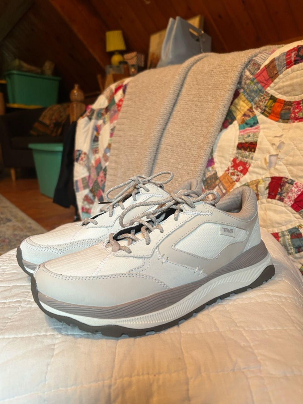 Brand new! Teva Women’s Blanc Terrawave Light Gray and Taupe Athletic Sneakers